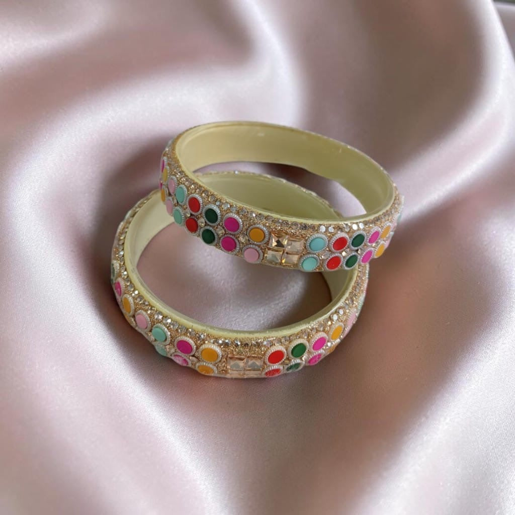 Multicolour Borosil Glass Kada