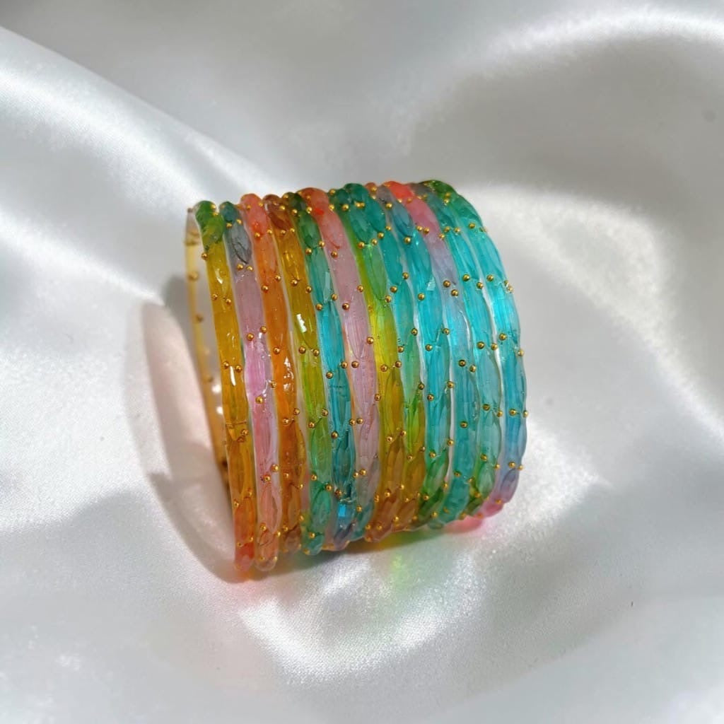 Multicolour Glass Bangle