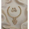 American Diamond South Indian Necklace With Earrings