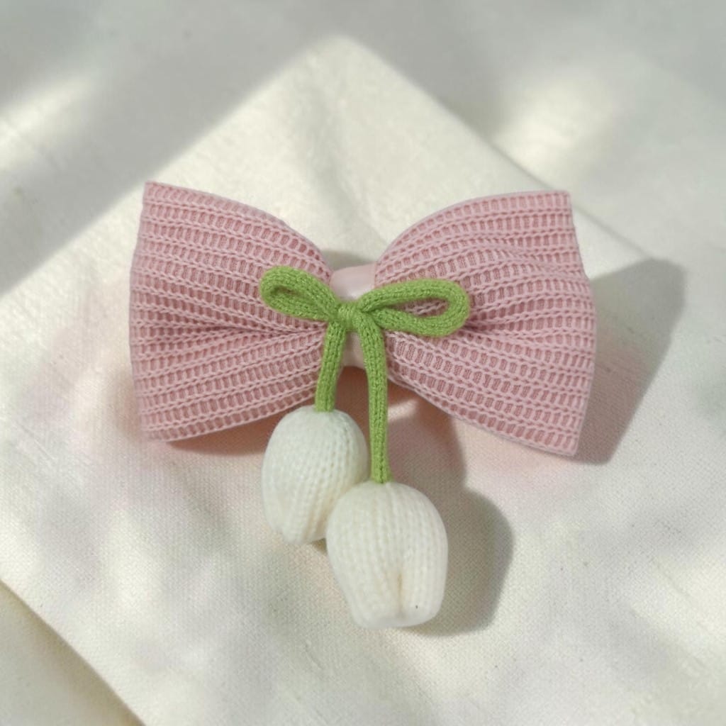 Crochet Bow Clip