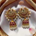American Diamond South Indian Jhumki