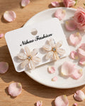 Rose Gold Flower Stud