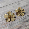 Floral Anti Tarnish Stud