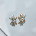 Flower Pearl Stud