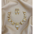 American Diamond South Indian Necklace With Earrings